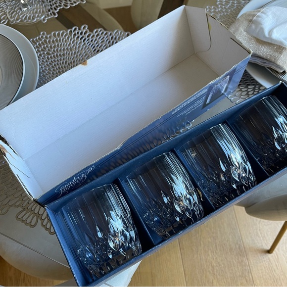 Vintage Set of 4 Crystal D'Arques Old Fashioned On the Rock Glasses - Picture 10 of 10